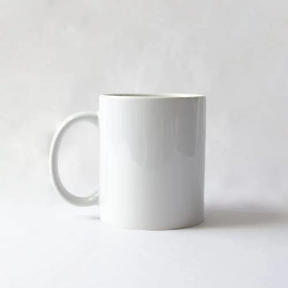 11Oz Set of 6 Sublimation Blanks Dishwasher White Ceramic Coffee Mugs 11Oz Blank Ceramic Classic Drinking Cup Mug for Milk Tea Cola Water