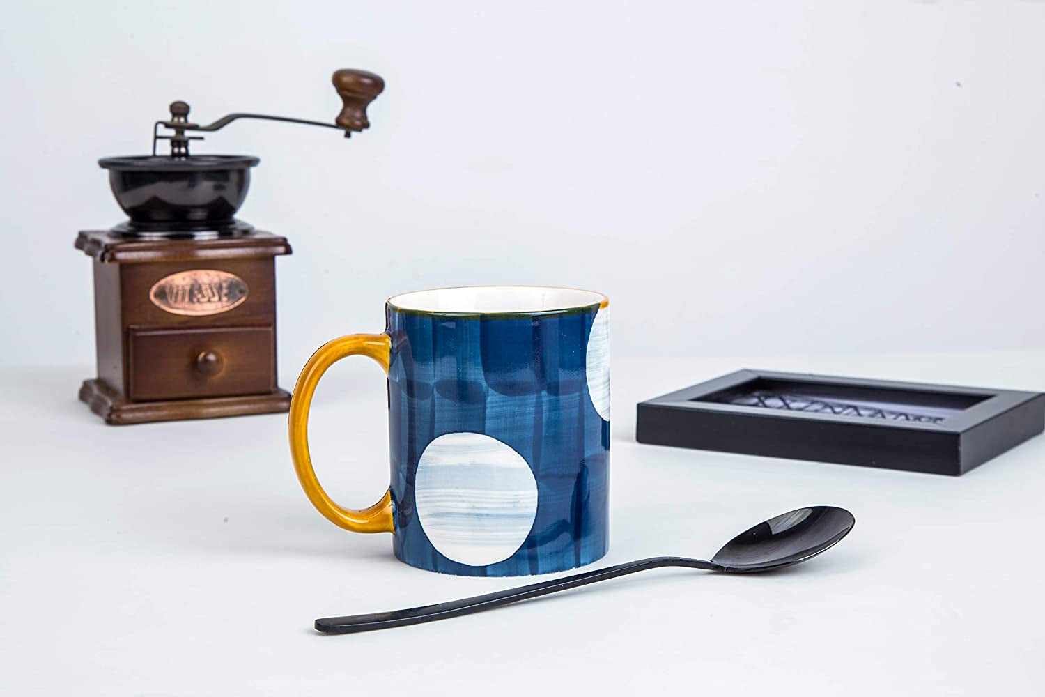 Porcelain Mugs Pack of 4 - Creative Abstract Shape Art Design Mugs - Coffee Mugs Tea Mugs (Mug Set of 4)