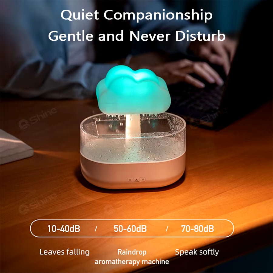 2023 Rain Cloud Humidifier Raindrop Humidifier H2O Air Humidifier, Aroma Diffuser Essential Oil Aromatherapy Diffuser for Home