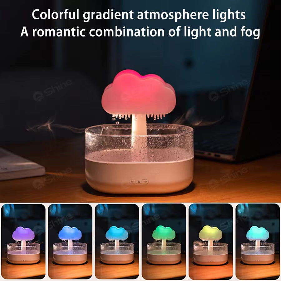 2023 Rain Cloud Humidifier Raindrop Humidifier H2O Air Humidifier, Aroma Diffuser Essential Oil Aromatherapy Diffuser for Home