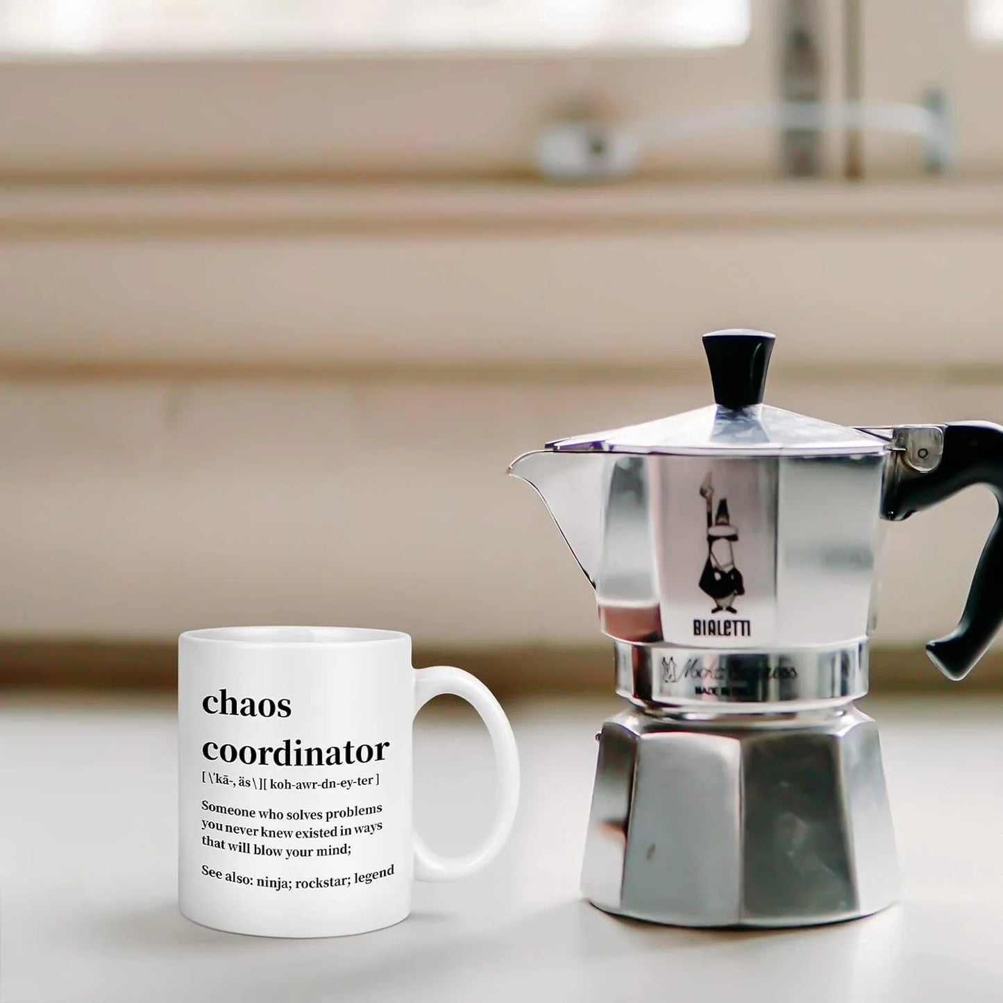 Chaos Coordinator Mugs Gifts, Office Coordinator Mugs, Office Gifts for Coworkers, Boss Mugs, Christmas Birthday Gifts, White 11 Fl Oz Coffee Mugs Ceramic Mugs